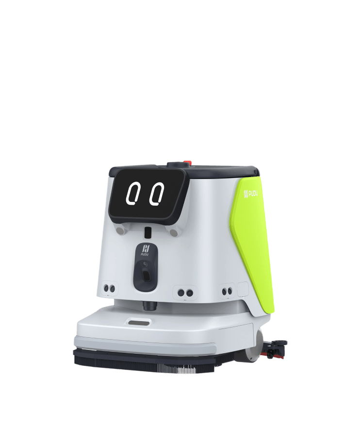 PUDU robot for autonomous cleaning.